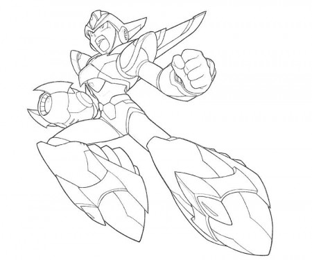 Megaman - Coloring Pages for Kids and for Adults