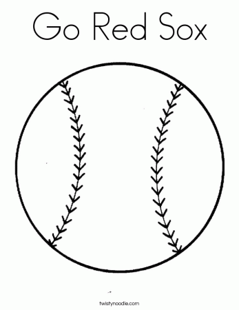 Red Sox - Coloring Pages for Kids and for Adults