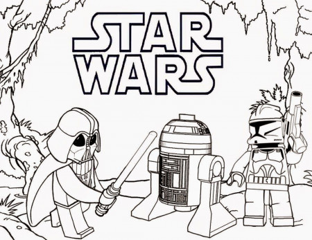 Lego Darth Vader Coloring Pages - HiColoringPages