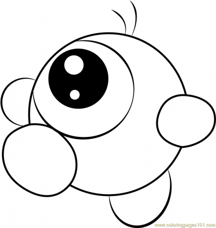 Waddle Doo Coloring Page for Kids - Free Kirby Printable Coloring Pages  Online for Kids - ColoringPages101.com | Coloring Pages for Kids