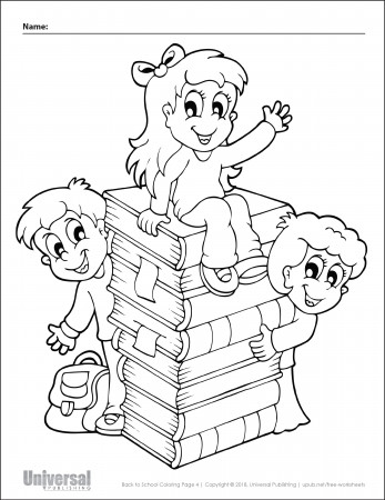 Back to School Coloring Pages | Free Printables - Universal Publishing