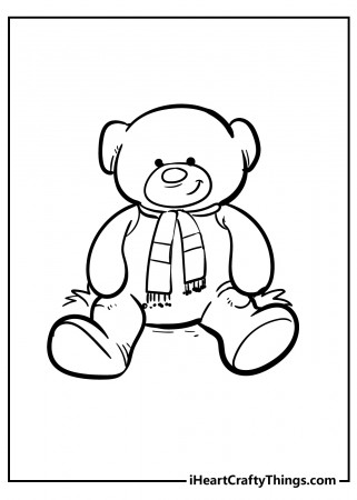 Printable Teddy Bear Coloring Pages (Updated 2022)