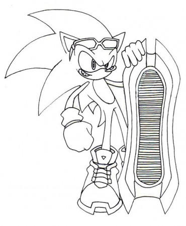 Sonic Skate Coloring Page : Kids Play Color | Coloring pages, Coloring  books, Sonic