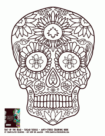 Simple Free Coloring Pages Of Mexican Day Of The Dead - Widetheme