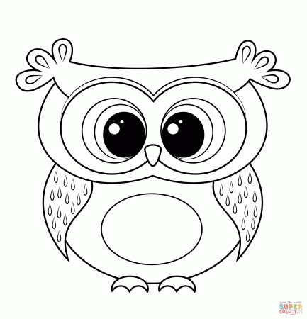 Cartoon Owl coloring page | Free Printable Coloring Pages