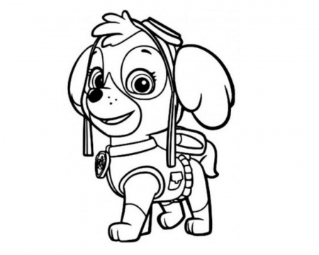 Paw Coloring Page