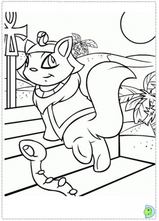 Neopets and the Lost Desert coloring page- DinoKids.org