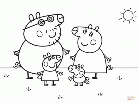 Coloring Page Peppa Pig - High Quality Coloring Pages