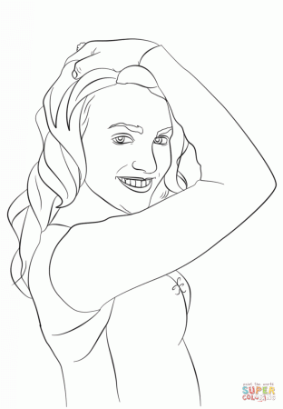 Zoey Brooks from Zoey 101 coloring page