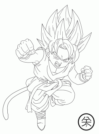 Goku Gt Coloring Pages - High Quality Coloring Pages