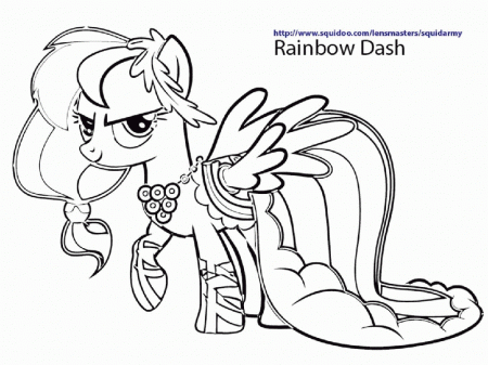 My Little Pony Rainbow Dash Coloring Pages | Best Coloring Page Site