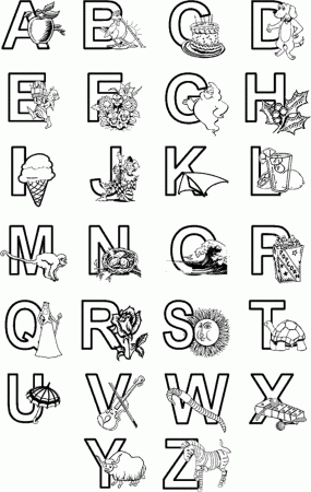 coloring pages abc - Printable Kids Colouring Pages