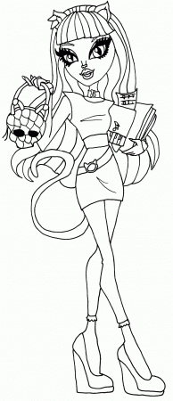 14 Pics of Catty Noir Monster High Coloring Pages - Monster High ...