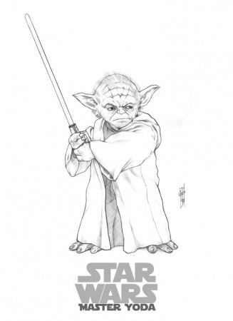 Star wars yoda coloring pages download and print for free