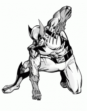 Related Wolverine Coloring Pages item-10964, Wolverine Coloring ...