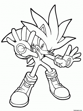 sonic the werehog coloring pages | Best Coloring Page Site