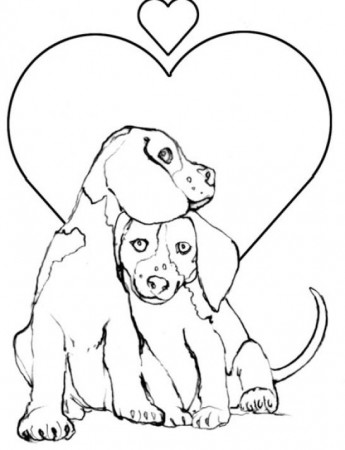 Puppy And Kitten Coloring Pages - CartoonRocks.com