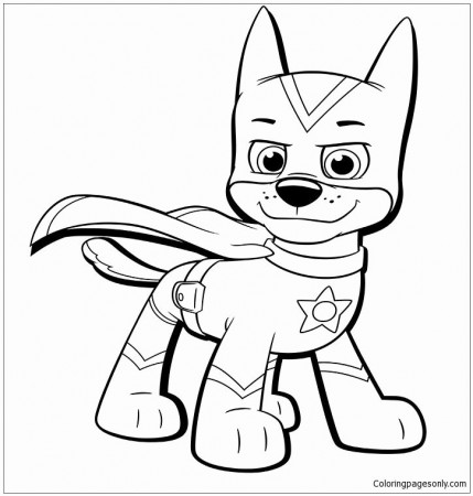Paw Patrol Coloring Book Unique Chase From Paw Patrol 2 Coloring ...
