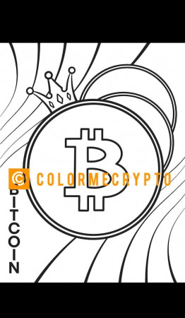 Bitcoin BTC Colormecrypto Coloring Book Page FREE COVERSHEET - Etsy