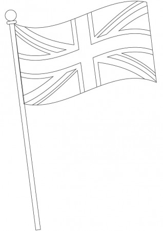 Flag of the United Kingdom Coloring Page - Free Printable Coloring Pages  for Kids