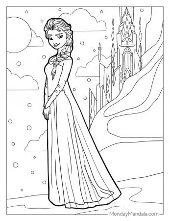 30 Frozen Coloring Pages (Free PDF Printables)