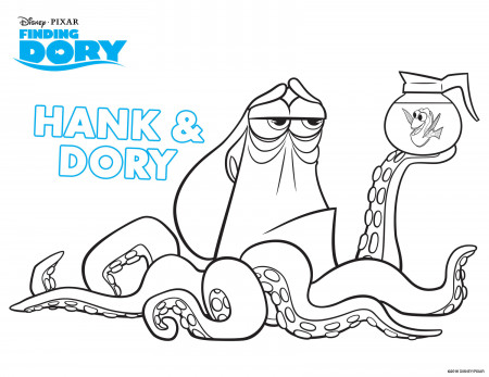 Finding Dory coloring pages for kids - Finding Dory Kids Coloring Pages