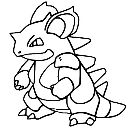 Nidoqueen 2 Coloring Page - Free Printable Coloring Pages for Kids