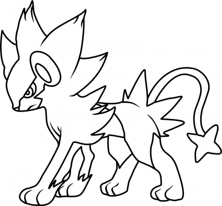 Luxray Pokemon Coloring Page - Free Printable Coloring Pages for Kids