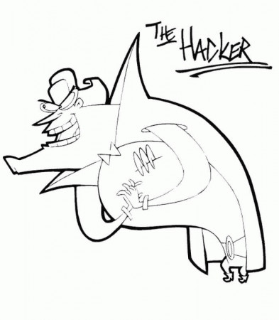 The Hacker Cyberchase Coloring Page - Free Printable Coloring Pages for Kids