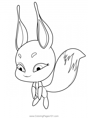 Trixx Kwami Miraculous Ladybug Coloring Page for Kids - Free Miraculous  Ladybug Printable Coloring Pages Online for Kids - ColoringPages101.com | Coloring  Pages for Kids