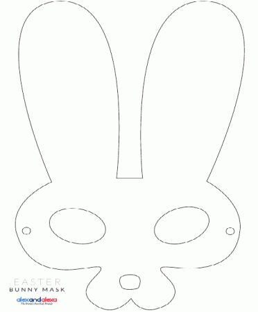 Easter Bunny Mask Template Download Printable PDF | Templateroller