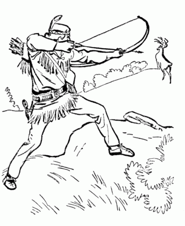 daniel boone coloring page free printable - Clip Art Library