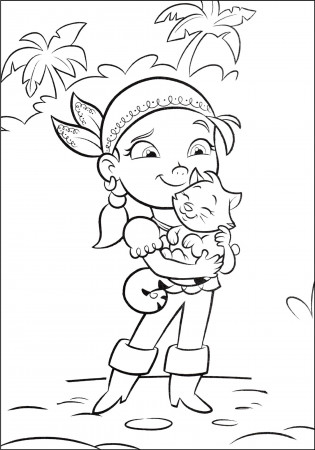 Coloring Pages Never Land Pirates - Printable