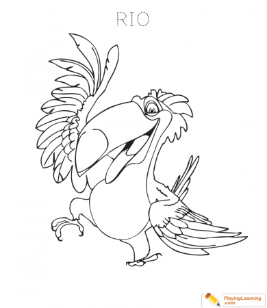 Rio Coloring Page 05 | Free Rio Coloring Page