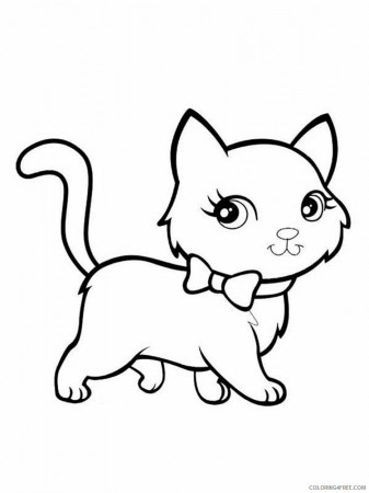 Cute Cats Coloring Pages for Girls cute cats 15 Printable 2021 0299  Coloring4free - Coloring4Free.com