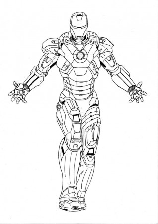 Iron Man - MARK VII by l-cardoso on deviantART | Iron man drawing, Avengers coloring  pages, Superhero coloring pages