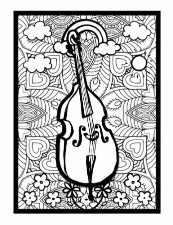 FREE Cello Mindfulness Mandala Coloring Pages, Music Coloring Printable  Sheets | Teaching Resources