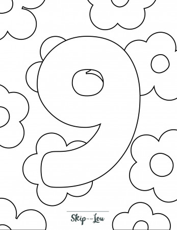 Number Coloring Pages - Free Printable ...