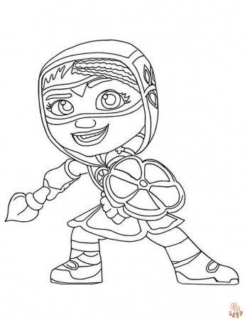 Printable Action Pack Coloring Pages ...