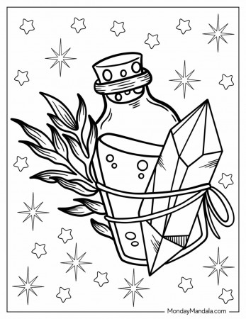 20 Crystal Coloring Pages (Free PDF ...