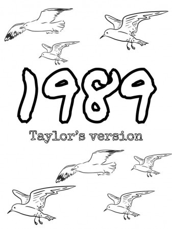 1989 Coloring Pages, Listening Party Printables, Taylor 1989 Party, 1989 TV  Party Supplies, Instant Download Coloring, 1989 Birthday Party (Instant  Download) - … | Taylor swift party, Taylor swift, Coloring pages