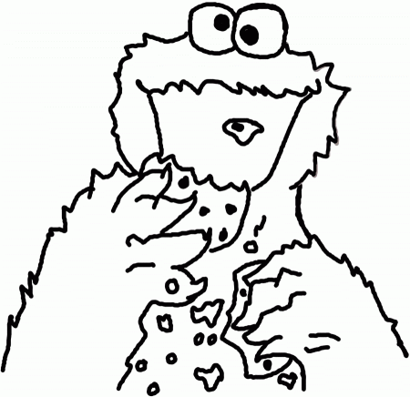13 Pics of Baby Cookie Monster Coloring Pages Printable - Cookie ...