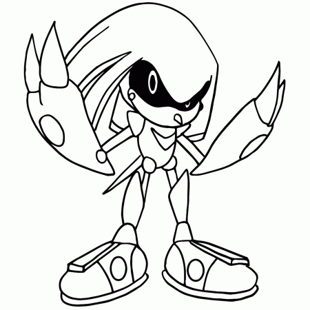 Metal Knuckles Sonic Coloring Pages - Get Coloring Pages