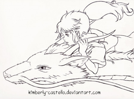 Spirited Away: Chihiro And Haku By Kimberly-castello On DeviantArt Studio  Ghibli Art, Ghibli Art, Outline Art | bergamot.com.my