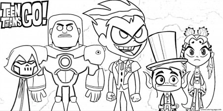 Teen Titans Go Halloween Coloring Pages Printable