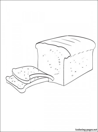 Coloring page bread | Coloring pages