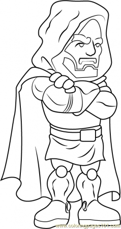 Dr. Doom Coloring Page - Free The Super ...coloringpages101.com