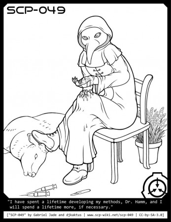 SCP Coloring Book Pages (Gore Warning for Fourth) | SCP Foundation Amino