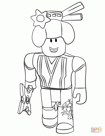 Roblox Ninja coloring page | Free Printable Coloring Pages