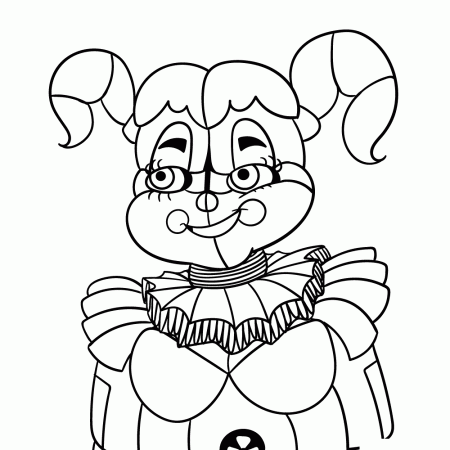 Circus Baby Five Nights At Freddys Coloring Pages | Fnaf coloring pages,  Free coloring pages, Coloring books